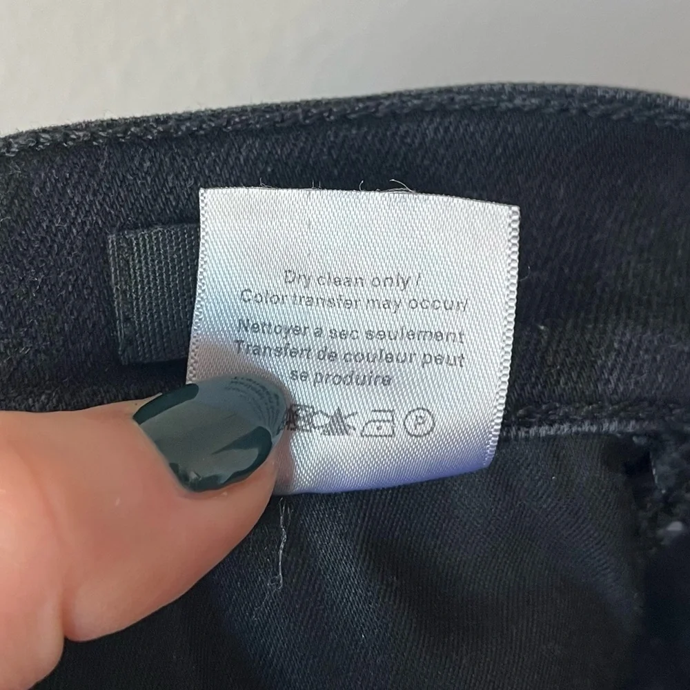Veronica Beard Jeans Emma Skinny Mid Rise Onyx Black Size 28